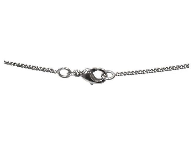 Chanel CC Silberkette mit Perlenanhänger - Ansicht 3