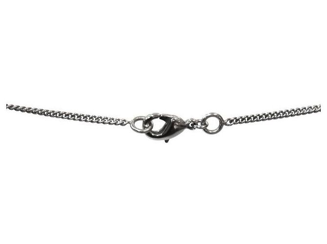 Chanel CC Silberkette mit Perlenanhänger - Ansicht 4