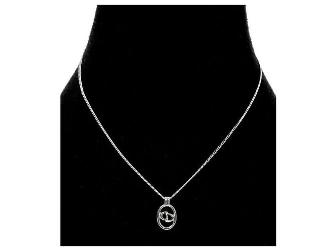 Dior Round CD Silver Halskette Silber - Ansicht 5