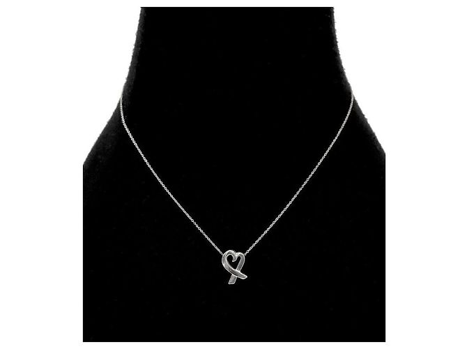 Tiffany & Co Collar Loving Heart de plata - vista 5
