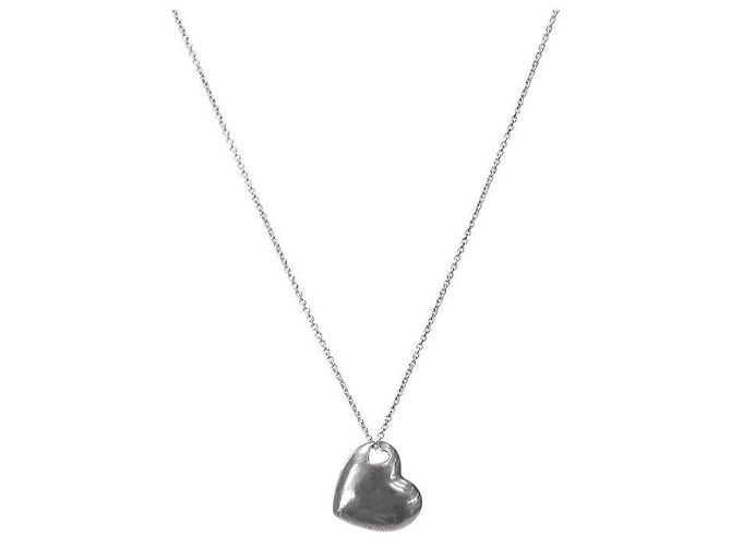 Tiffany & Co Heart Pendant Silver Necklace - view 2