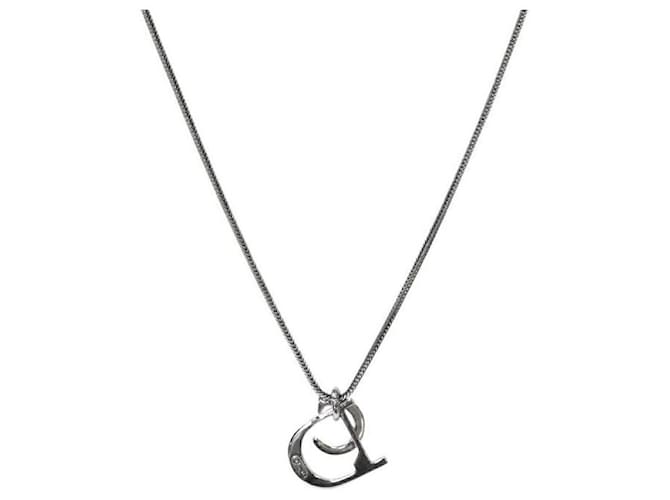 Dior Cubic CD Silver Halskette Silber - Ansicht 2