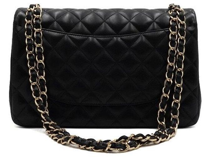 Chanel Borsa a tracolla con catena dorata Nero - vista 5