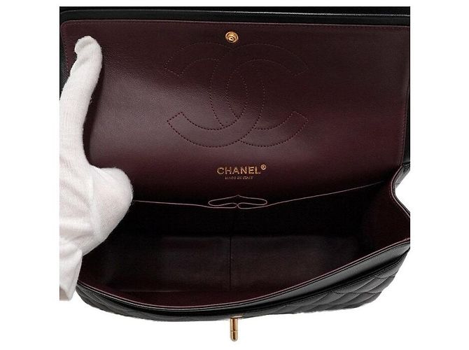 Chanel Borsa a tracolla con catena dorata Nero - vista 6