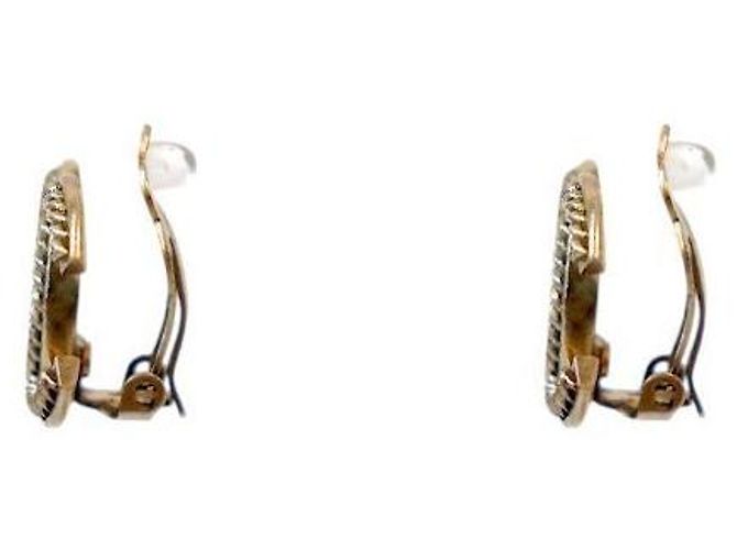 Chanel Twist CC Ohrringe Golden - Ansicht 2