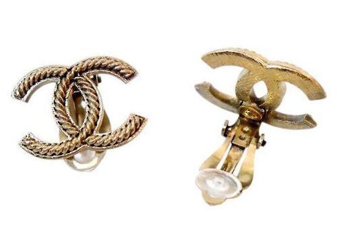 Chanel Twist CC Ohrringe Golden - Ansicht 4