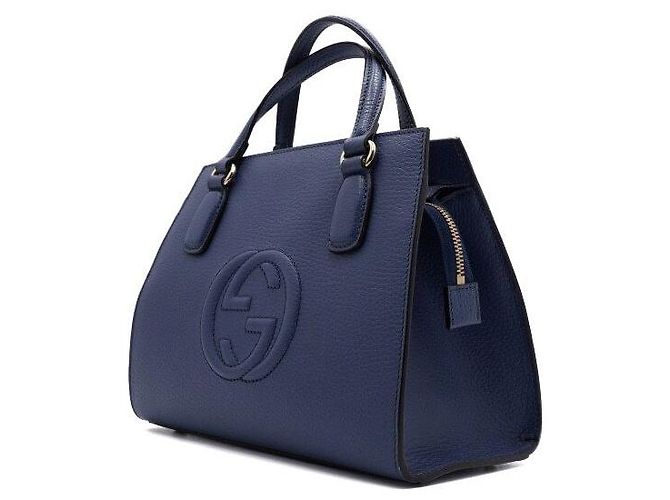 Gucci Blue Soho Small Top Handle Tote Bag Blau - Ansicht 2