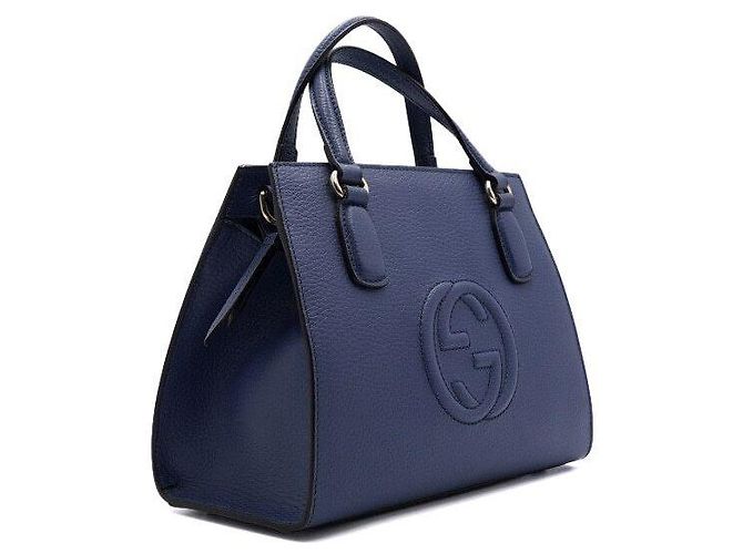 Gucci Blue Soho Small Top Handle Tote Bag Blau - Ansicht 3