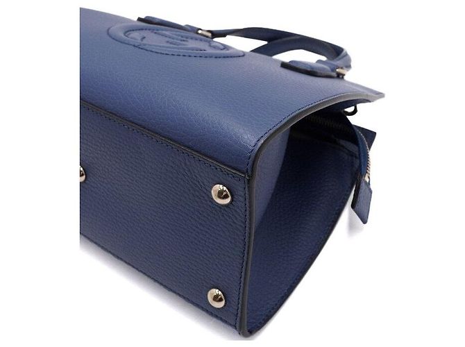 Gucci Blue Soho Small Top Handle Tote Bag Blau - Ansicht 8