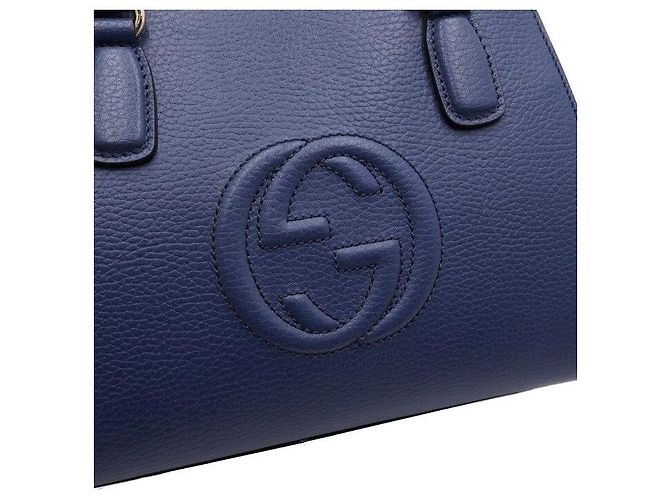 Gucci Blue Soho Small Top Handle Tote Bag Blau - Ansicht 9