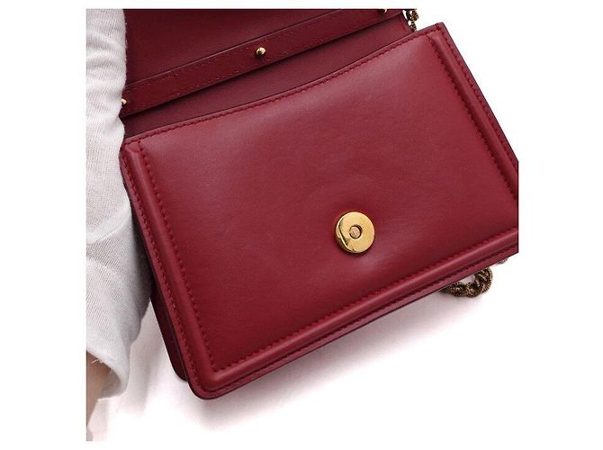 Dolce & Gabbana Picca borsa Devotion con manico superiore e logo cuore in vitello rosso - vista 8