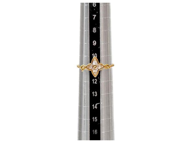 Louis Vuitton Anello Blooming Strass Misura D'oro - vista 4