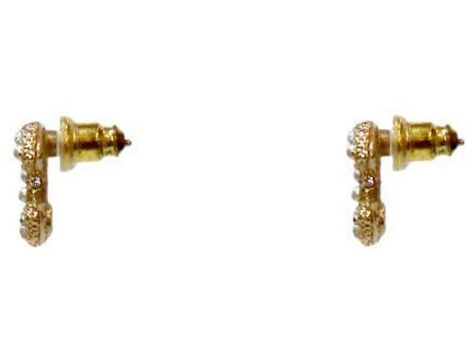 Chanel Pendientes de perlas y circonitas Dorado - vista 2