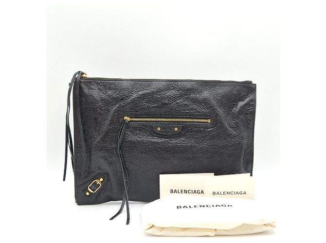 Balenciaga Clutch Classic Motor Black - vista 5