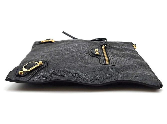 Balenciaga Clutch Classic Motor Black - vista 7
