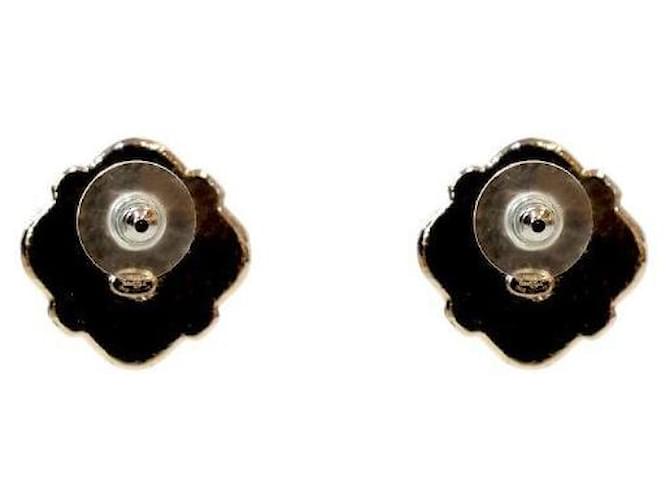 Chanel Orecchini Heart CC Gold Nero - vista 3