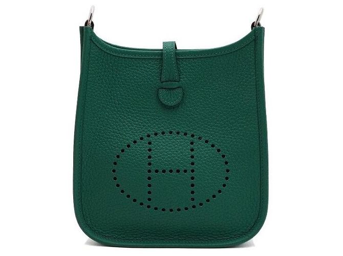 Hermès Borsa a tracolla e crossbody Evelyne TPM Amazon Vert Vertigo Clémence Silver Argento - vista 2