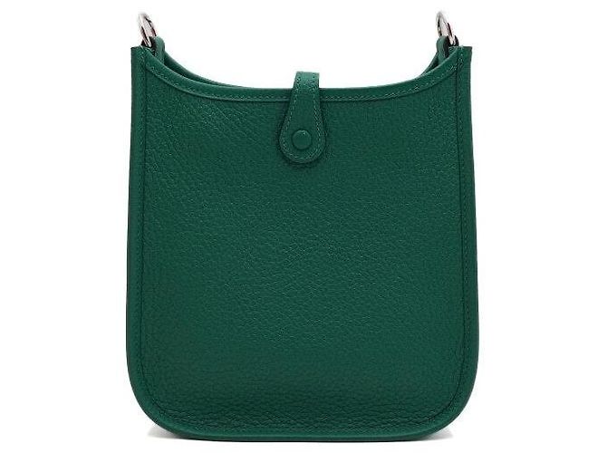 Hermès Borsa a tracolla e crossbody Evelyne TPM Amazon Vert Vertigo Clémence Silver Argento - vista 5