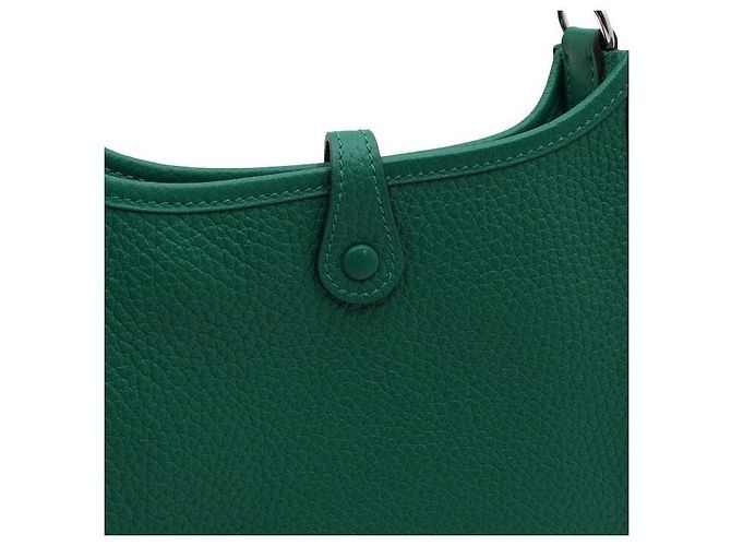 Hermès Borsa a tracolla e crossbody Evelyne TPM Amazon Vert Vertigo Clémence Silver Argento - vista 6