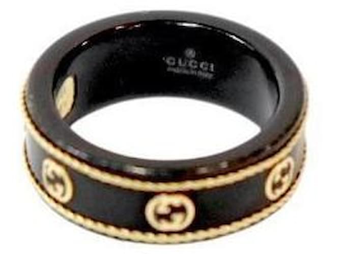 Gucci Anello Gold Icon Nero - vista 4