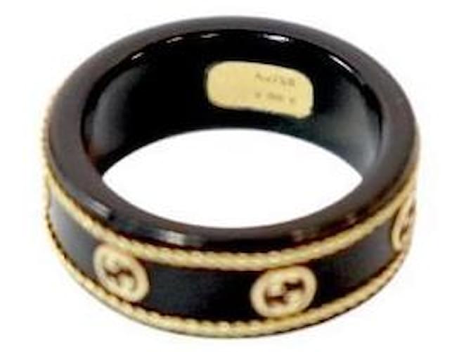 Gucci Anello Gold Icon Nero - vista 5