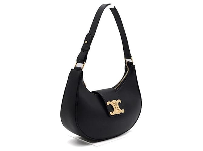 Céline Borsa a spalla Medium Triomphe Ava Nero - vista 3