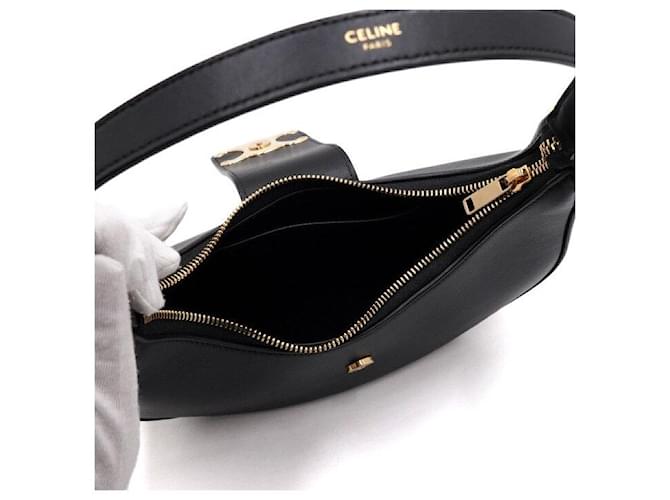 Céline Borsa a spalla Medium Triomphe Ava Nero - vista 6