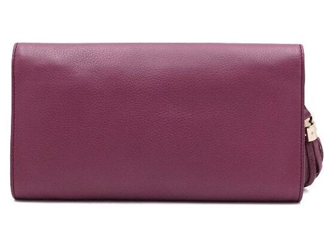 Gucci Clutch con patta Soho con nappe e logo intrecciato - vista 4