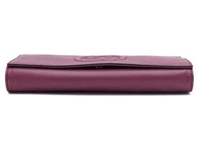 Gucci Clutch con patta Soho con nappe e logo intrecciato - vista 7