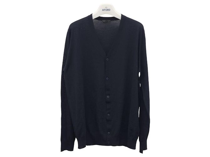 Prada Klassischer Wollcardigan Schwarz - Ansicht 4