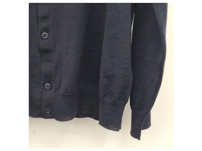Prada Klassischer Wollcardigan Schwarz - Ansicht 6