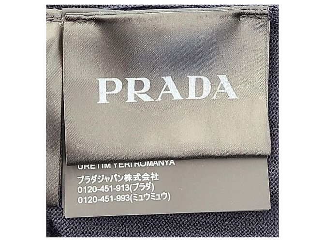 Prada Klassischer Wollcardigan Schwarz - Ansicht 8