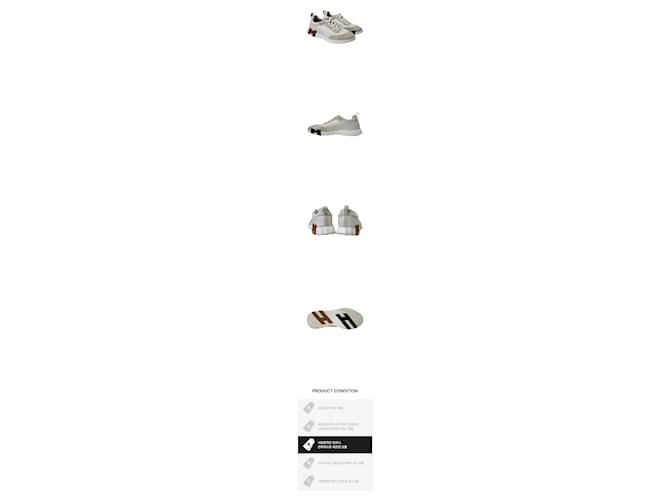 Hermès Bouncing Sneakers Blanc Mesh White Bianco - vista 2