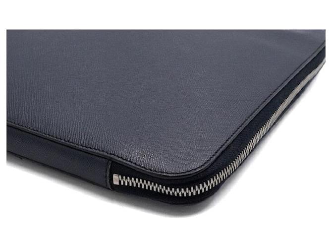 Prada Custodia per laptop in Saffiano Blu - vista 8
