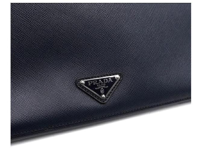 Prada Custodia per laptop in Saffiano Blu - vista 9
