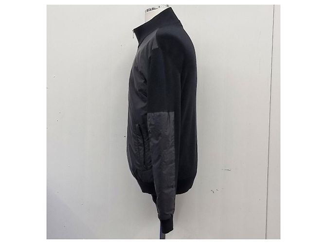 Prada Wollstrick-Cardigan mit Reißverschluss Schwarz - Ansicht 7
