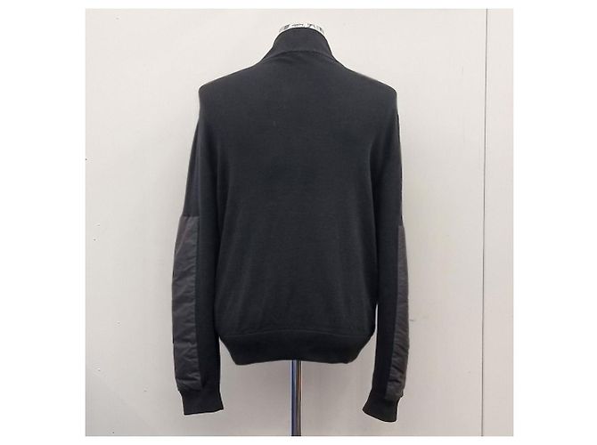 Prada Wollstrick-Cardigan mit Reißverschluss Schwarz - Ansicht 8