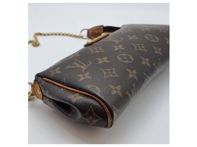 Louis Vuitton Monogram Eva Clutch Schultertasche Schwarz - Ansicht 9