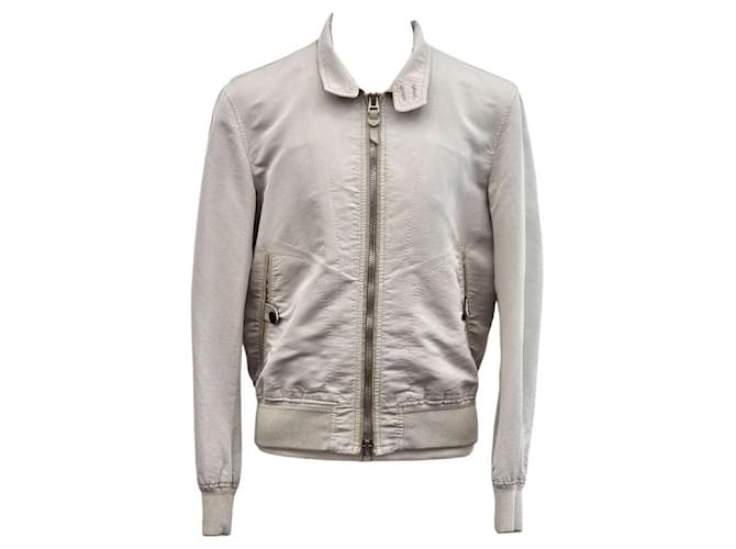 Tom Ford Giacca con zip in cotone e seta Multicolore - vista 4