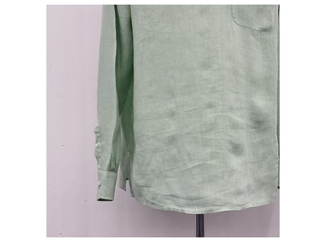 Loro Piana T-shirt con colletto in lino Bianco - vista 6