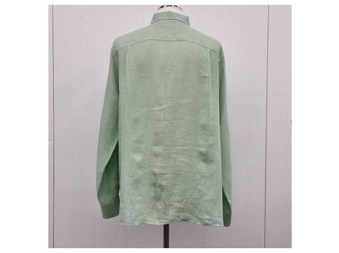 Loro Piana T-shirt con colletto in lino Bianco - vista 8