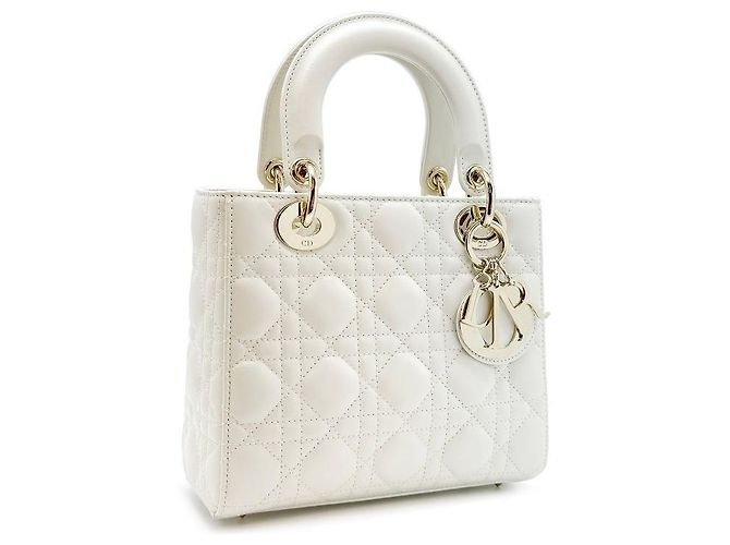 Dior Lady Tote Bag Small Latte - Unbenutzt Mehrfarben - Ansicht 3