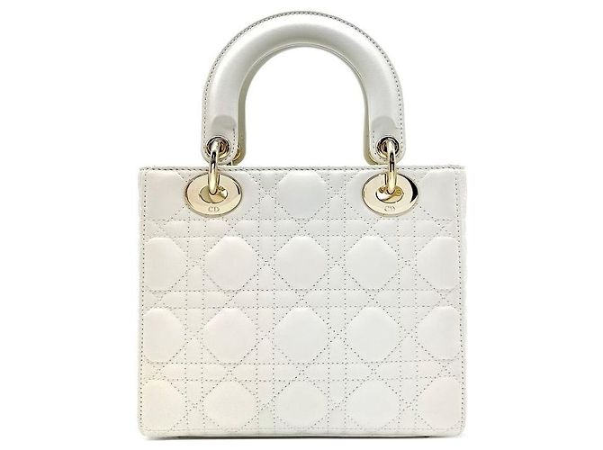 Dior Lady Tote Bag Small Latte - Unbenutzt Mehrfarben - Ansicht 4