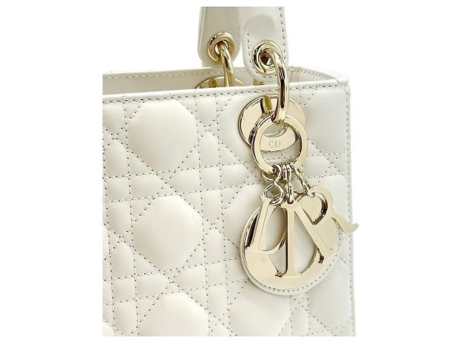 Dior Lady Tote Bag Small Latte - Unbenutzt Mehrfarben - Ansicht 6
