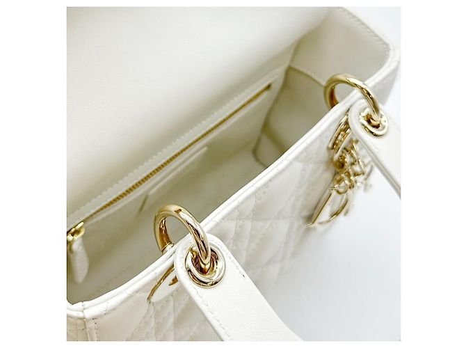 Dior Lady Tote Bag Small Latte - Unbenutzt Mehrfarben - Ansicht 7