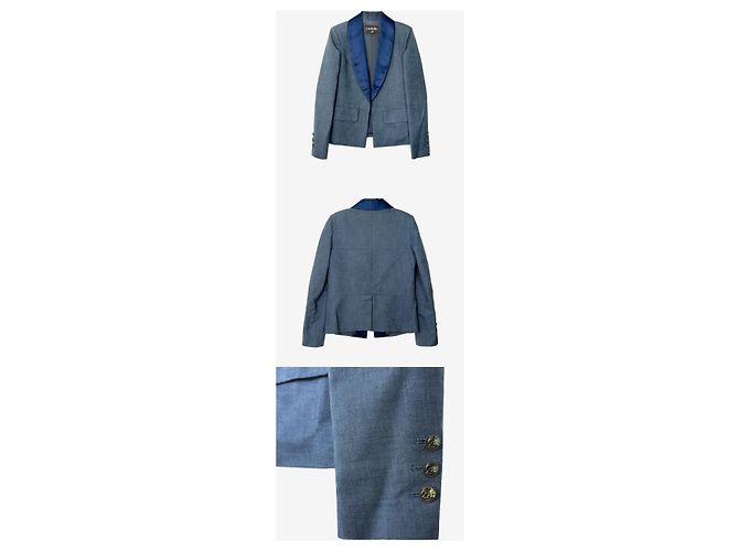 Chanel Denim-Blazer Blau - Ansicht 2