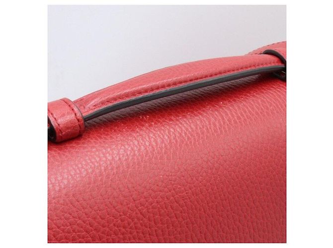 Gucci Borsa a tracolla e a spalla rossa con manico e catena Interlocking GG - vista 5