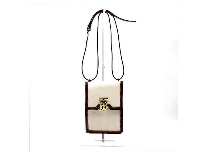 Burberry Borsa a tracolla e crossbody Robin in pelle e tela di cotone Marrone - vista 2