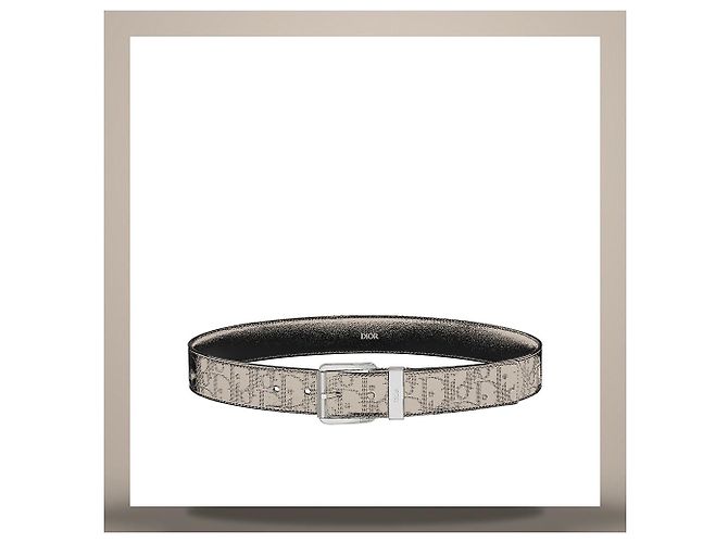 Oblique Dior Belt Black Leather - Ansicht 2