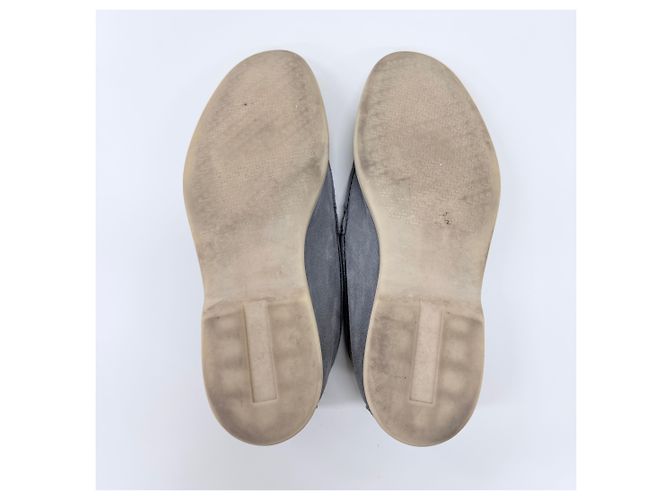 Loro Piana Mocassini in camoscio Summer Walk Grigio Marrone - vista 8